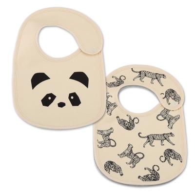 China Cotton Free Custom Cute Baby Bib Animal Feeding Cartoon BPA Factory Waterproof Bandana Bib Set for sale