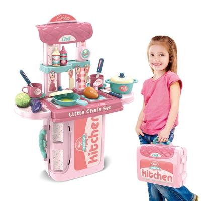 China Funny Happy Buffet Sets Toys Plastic Pretend Play Cooking Kid Children Happy Buffet Sets Toys For Girls for sale