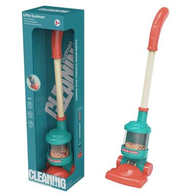 China Funny Happy Cleaning Toys Set Plastic Pretend To Play Funny Mini Kids Vacuum Cleaner Toy Household Housework Tool for sale