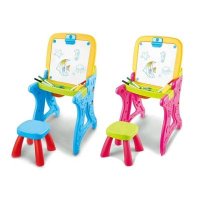 China For Boy Girls Painting Art Board Drawing Chair Registration Board Children Educational Folding Painting Learning Desk Toys for sale