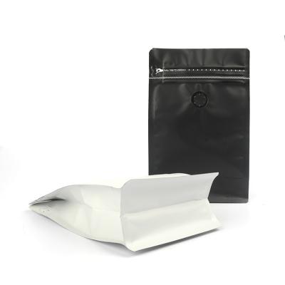 China Multicolor Ex-factory Price Zipper Food Grade Eco Friendly Packaging Moisture Proof Eight Seal Black Valve Seal Foil Sided Reusable Coffee Bags for sale