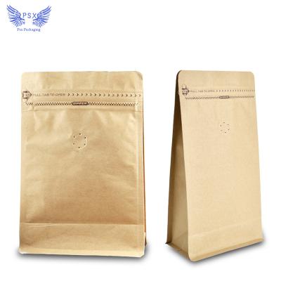 China Reusable Printed Reusable Compostable Coffee Bag Price Valve Zipper Kraft Wrapping Eco Friendly Ziplock Recyclable Food Grade Ex-factory for sale