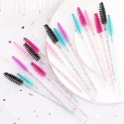 China Popular Disposable Plastic Multicolor Lash Extender Coloful Plastic Multicolor Disposable Lash Extension Brush Magic Wand Wick Mascara Brush Strip False Eyelashes for sale