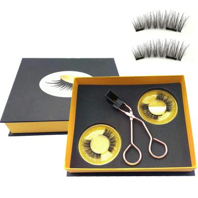 China Natural Soft Hot Selling Most Popular Good Quality 2 Pairs 8d False Eyelash Magnetic Magnetic Lashes Set Soft Magnetic Eyelashes for sale