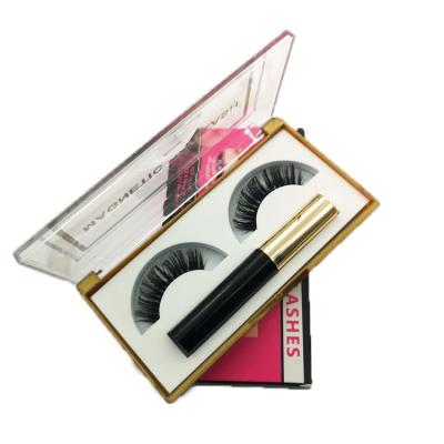 China 2021 Newest 25mm Mink Eyelashes Waterproof Magnetic Packaging With Eyeliner Pen High Quality Eyelashes for sale