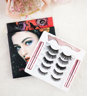 China High quality natural magnetic seller wholesale waterproof OEM 3d glue eyelash applicator1 2 25mm box 3 5 8 10pairs cheap custom made for sale