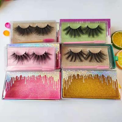 China 2021 best 3d 4d 5d 6d lx22d sensitive dramatic fluffy false and 100% wholesale real mink lashes3d eyelashes 25mm volume seller for sale