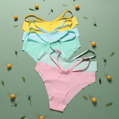 China U328 Logo Brazilian Private Label Antibacterial Custom Low Rise T Back Sexy Thongs For Girls for sale