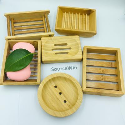 China Tooth Cleansing Dish Soap Case Holder Vintage Solid Container For Bath Shower Dish Holder Bamboo Box For Soap Set for sale