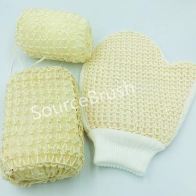 China All natural wholesale organic natural sisal for shower cleaning pads scrubber eco fiber bath sponge for sale