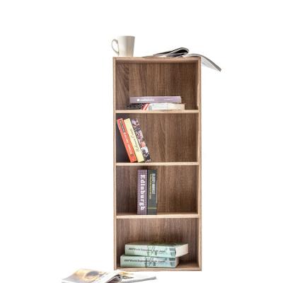 China Customized Contracted Storage Office Furniture Contract Open Shelf Wood Bookcase for sale