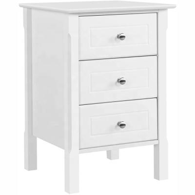 China EUROPEAN Classific Wooden Home Furniture Italian Bedside Table With Metal Handles for sale