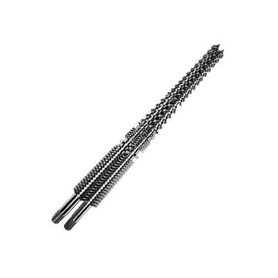 China 110/220 Extrusion Twin Screw For Spc Flooring Conical Twin Screw And Barrel For Pvc Extrusion for sale