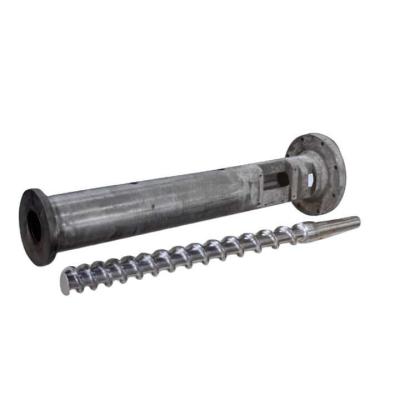 China Factory Extruder Hot And Cold Feed Rubber Screw Barrel alloy steel For Plastic Rubber Machine for sale