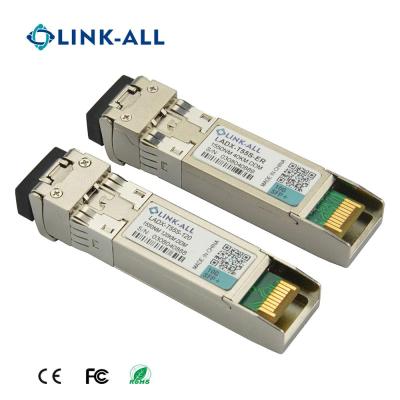 China Link-all Duplex LC SMF 10G 1550nm 120KM Optical Transceiver SFP+ Module LADX-T55S-120 for sale