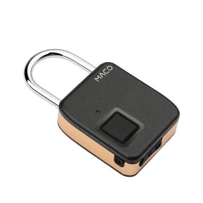 China Safe And Reliable Single Touch Smart Zinc Alloy Electronic Fingerprint Padlock for sale