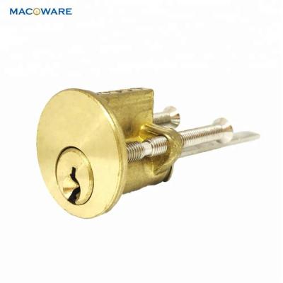 China Good Quality Metal Door Satin Brass 5 Pins Security Door Rim Lock Cylinder for sale