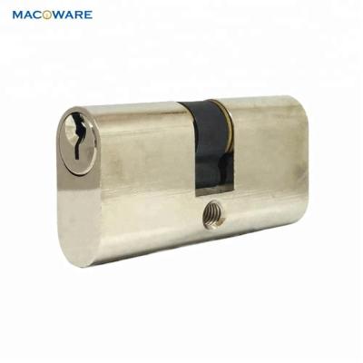 China Metal Door High Quality 54-100mm Small Oval Mortise Door Lock Solid Brass Cylinder for sale