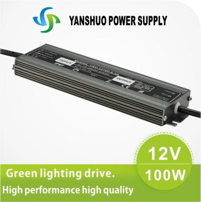 China 100W Ultra Thin Led Power Supply 16.8mm Dc 12v Aluminum For Led Strips for sale