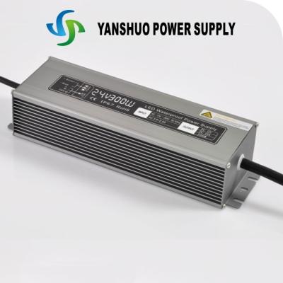 China DC 24V 300 W Waterproof LED Driver AC170 - 250V Air Convection Heat Dissipation for sale