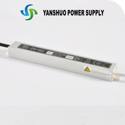 China Outdoor Lighting Constant Voltage LED Driver 40W DC 24 Volt 220 x 29.5 x 20.5mm for sale