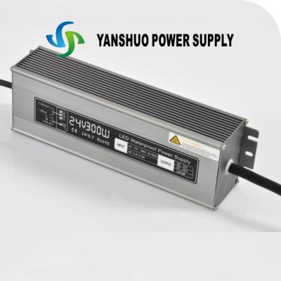 China Led Strip Waterproof Led Power Supply 300 Watt Ac / Dc 260 X 72 X 52mm for sale