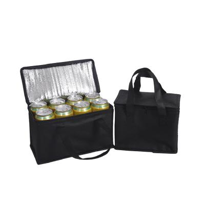 China Waterproof Eco-Friendly Recyclable Non-woven Thermal Non-woven Ice Cloth Cooler Bag Tote Box Beer Fresh Storage for sale