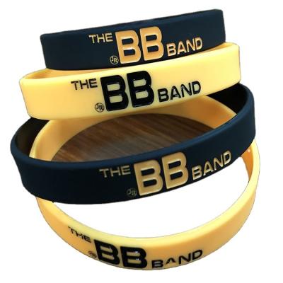 China 2023 Cheap Promotion Engraving Party Free Samples Custom Silicone Wristband With Logo for sale