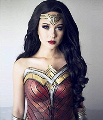 China Diana Lace Front Wig Natural Wave 100% Natural Wave Justice League Cosplay Brizilian Hair Natural Wave Color for sale