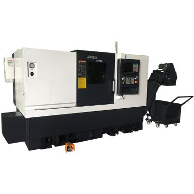 China Factory TZ-750 horizontal lathe machine for oblique lathe machine cnc metal bed turning center for sale