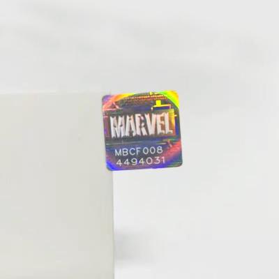 China Customized Hot Selling Tamper Proof Security Hologram Hologram Sticker With Hollow Code for sale