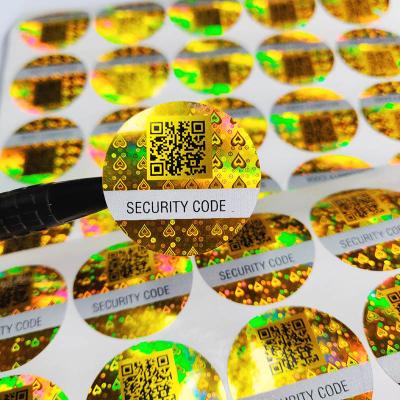 China Best Selling Logo Printing Vinyl Die Cut Laser Cut Label 3d Holographic Hologram Sticker for sale