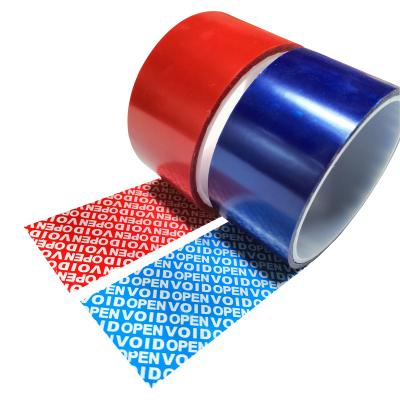 China Quality Security Waterproof Custom Logo Printed Anti-counterfeiting Sealing Tape for sale