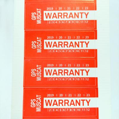 China Custom Wholesale Destructible Adhesive Fragile Paper Sticker Anti-Counterfeit Shipping Label for sale