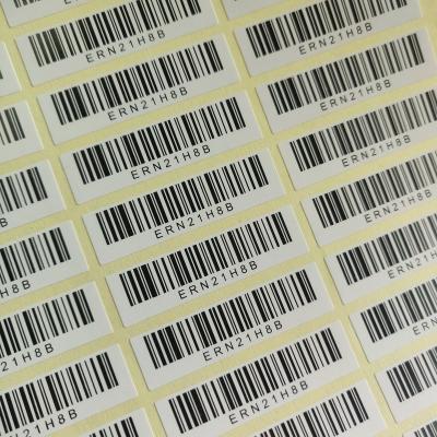 China Custom Wholesale Tamper Proof Self Adhesive Barcode Barcode Paper Sticker For Product Packaging for sale