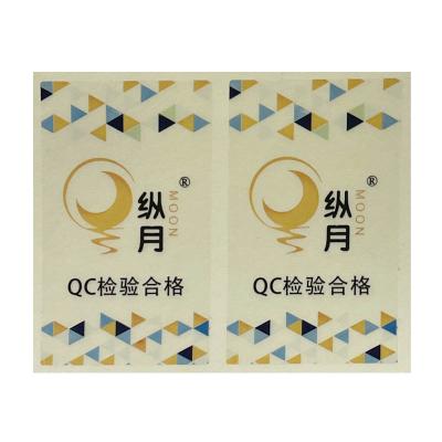 China Anti-counterfeit PET / factory wholesale price self-adhesive transparent label for sale