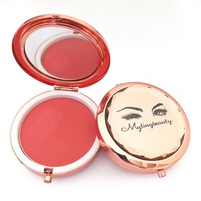 China Sunscreen Deafening OEM Cosmetics Blush Face Makeup Blush Powder Palette 9 Colors Cardboard Blusher Palette Private Label for sale