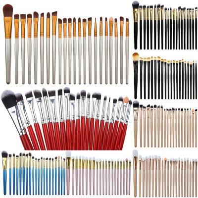 China Angular Blush Cushioning Makeup 20Pcs Pink Luxury Set Brush Make Up Tools Kit Private Label Custom Foundation Makeup Brushes Contour Eye Powder for sale