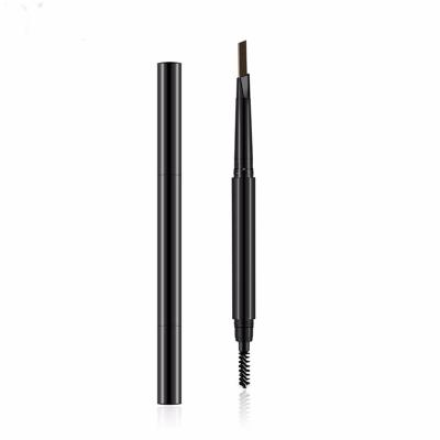 China Waterproof Damping Waterproof Double Head Automatic Rotating With Eyebrow Brush Eyebrow Pencil for sale