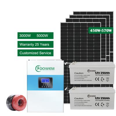 China DOWEM 15KW 12KW 10KW 8KW 5KW 3KW Electricity Home Full Grid Hybrid Storage Solax System Solar Inverter Kit Selling for sale