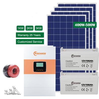 China DOWEM Smart 10kw Home Hybrid Storage Systems 5kva Solar Panel Package Photovoltaic Solar Power System Off Grid 15KW 20KW 25KW 30KW for sale