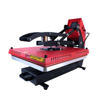 China Luxury Automatic Open Magnetic Flatbed Printing Shops 38*38 Heat Press Machine With Drawer for sale