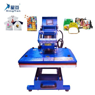 China HOT SALE T-shirt Heat Press Product Semi-automatic T-shirt Heat Press Printer Magnetic Heat Transfer Machine For Football T-shirt for sale