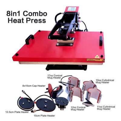 China Combo Printing Shops 8in1 40*60cm Machine Heat Transfer Machine for sale