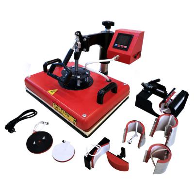 China Garment Stores 8 In 1 Multifunction Heat Combo Press Sublimation Printer Machine for sale