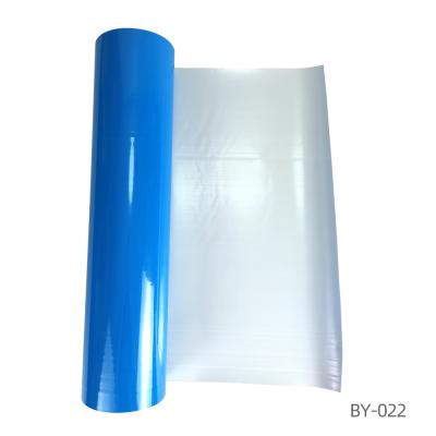 China Multiple Colors Apparel Self Adhesive Vinyl Blue PU Transfer Vinyl Roll For T-shirt /clothing for sale