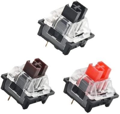 China Hot swappable mechanical gaming keyboard switches linear rgb diy keyboarad 3pin red switches for sale