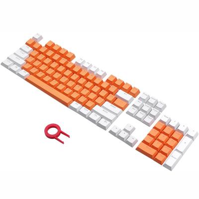 China Strong Custom Mechanical Keyboard 104 Keycaps Doubleshot Corrosion Resistance PBT Ergonomic Keycaps With Puller for sale