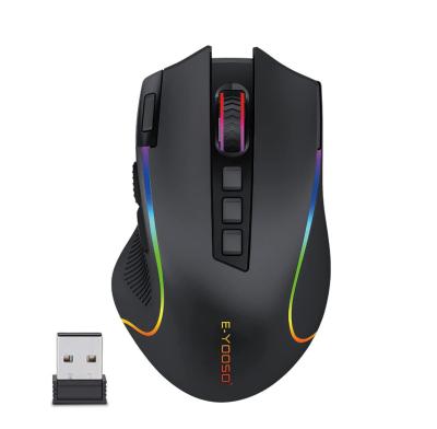 China High Sensitivity New Mini 2.4G RGB Programmable Mouse Wireless Rechargeable Computer Laptop Gaming Mouse for sale