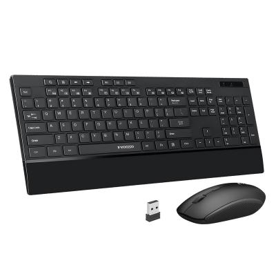 China 2.4Ghz Multimedia Whosale Anti-drop USB Ultra Slim Keyboard Mouse Combo Portable Wireless Desktop Keyboard and Mouse Kit Set for sale